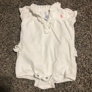 Ralph Lauren Baby Girl bubble with ruffles